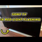 sony z8h 75 inch tv flashing red light