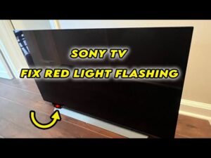 sony z8h 75 inch tv flashing red light