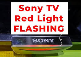 sony z8h 75 inch tv flashing red light